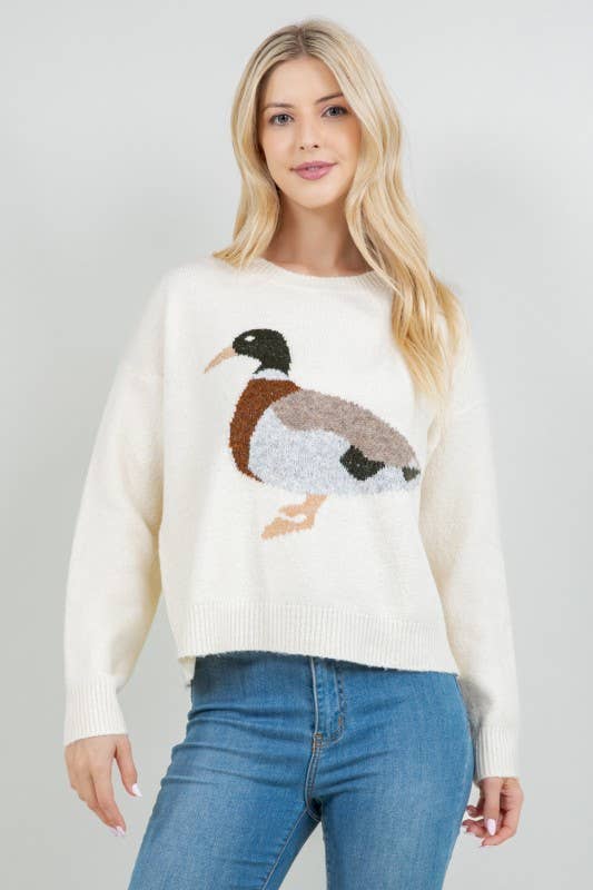 Mallard Duck Knit Sweater