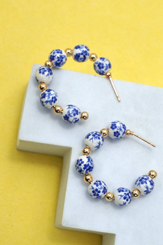 18K STAINLESS STEEL TARNISH FREE PORCELAIN HOOP