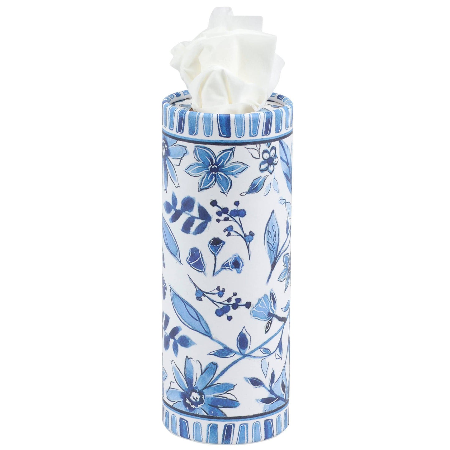 Blue Florals Car Tissue Box Set