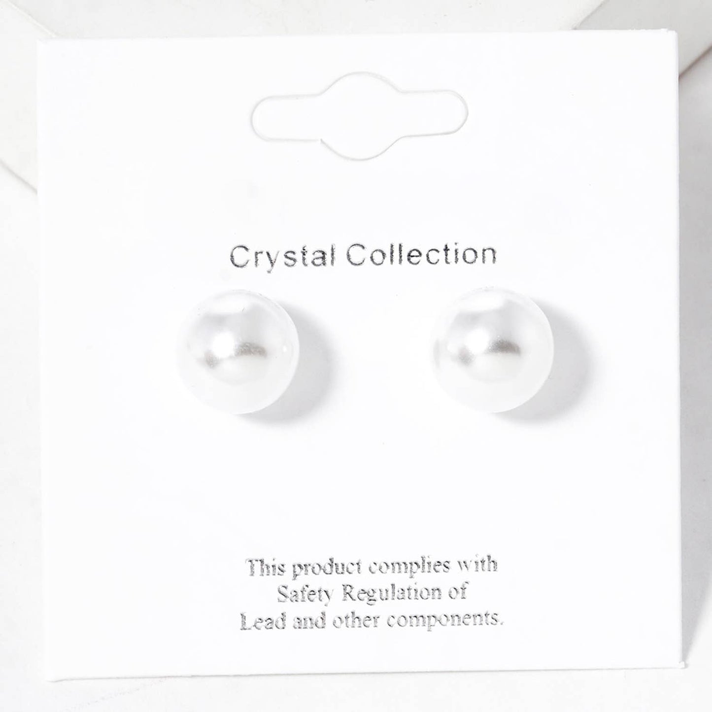 Pearl stud earrings