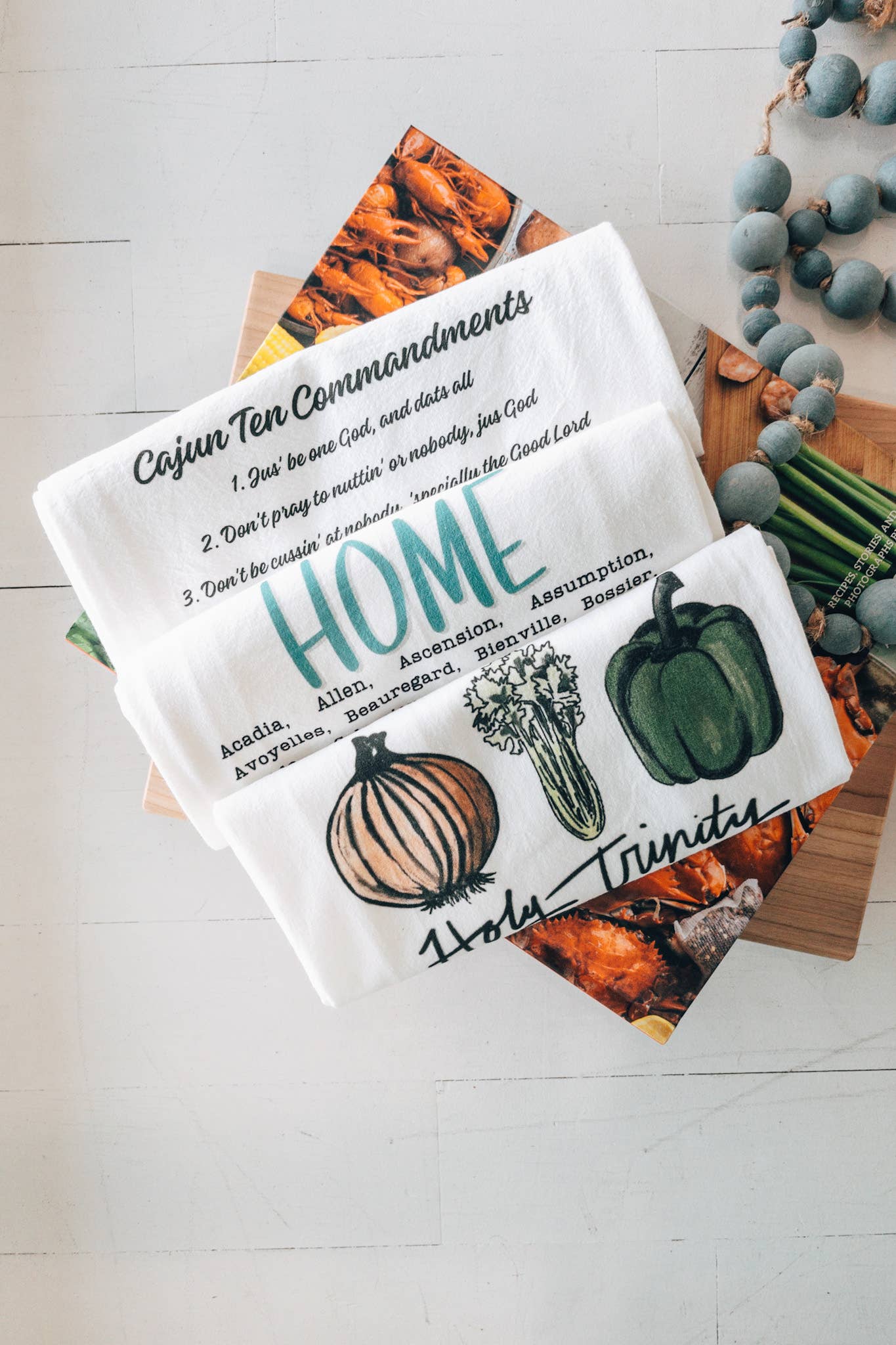 Cajun Ten Commandments Kitchen Towel