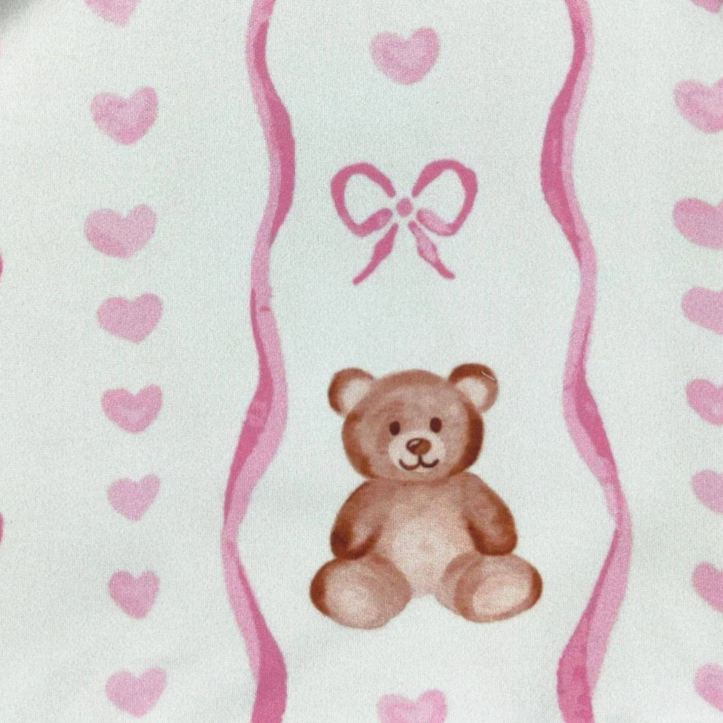 Teddy Bear Bow Baby Gown