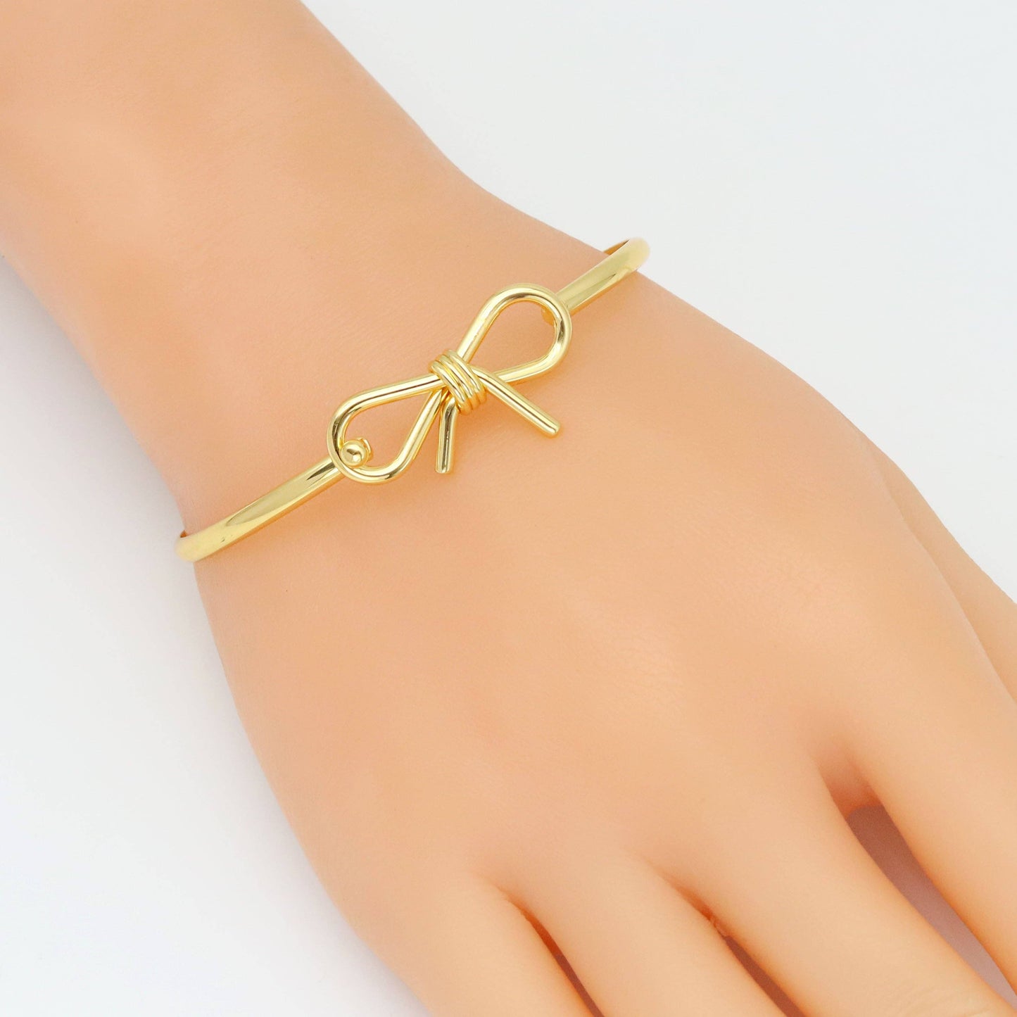 Plain Gold Bowknot  Bracelet