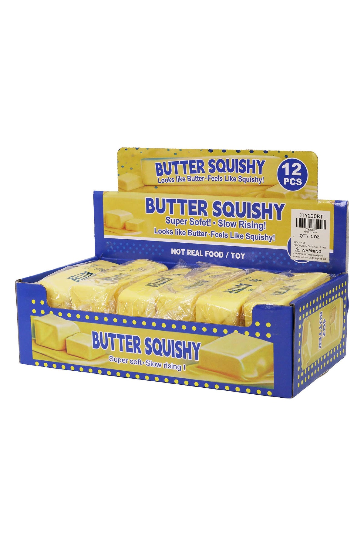 Yellow Butter Soft Slow Rising Foam Scented Squishy - 5 Inch