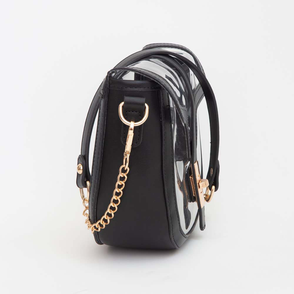 Clear Transparent Saddle Bag
