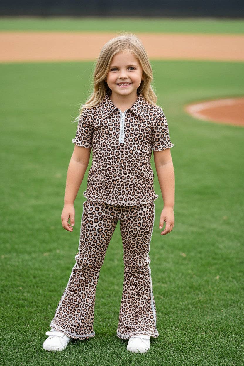 Leopard printed HI-Performance short sleeve and pants
