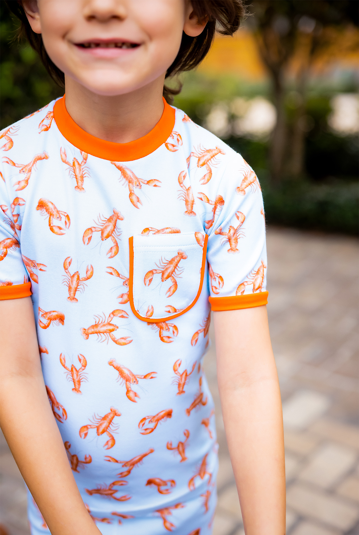 Pinch & Peel Organic Cotton Crawfish Pajamas