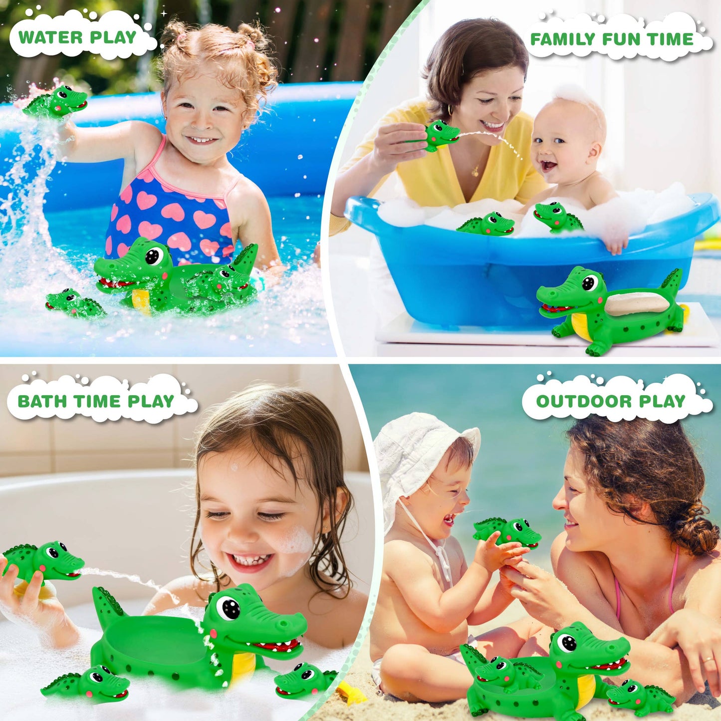 Family Bath Buddies - Alligator