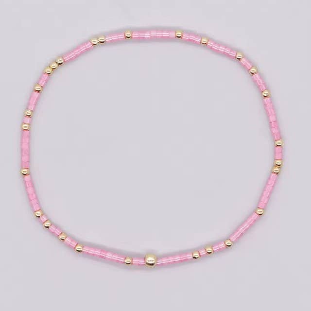 BOHO COLORFUL BALL BEADED BRACELET