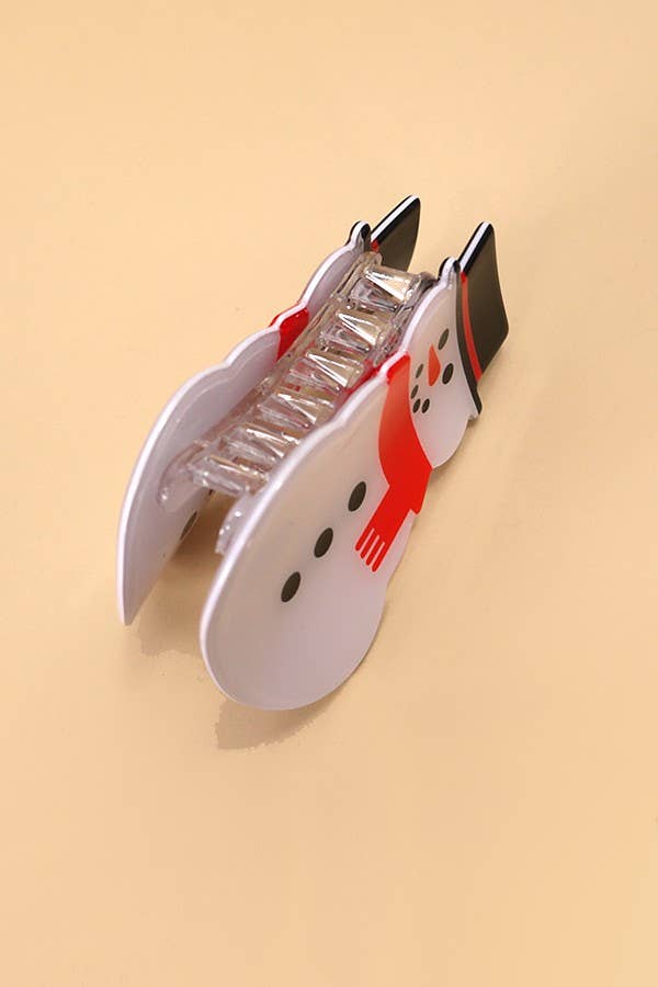 CHRISTMAS SANTA HAIR CLAW CLIPS