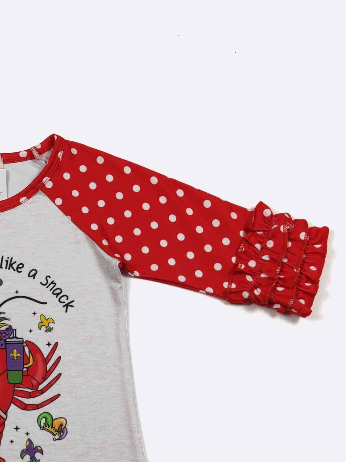 Crawfish Snack Girls Raglan