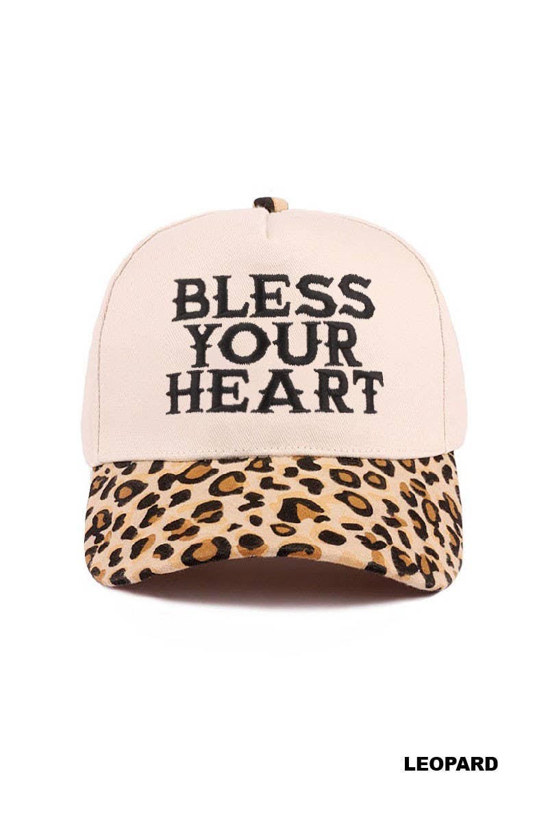 Bless Your Heart Two Tone Canvas Cotton Cap