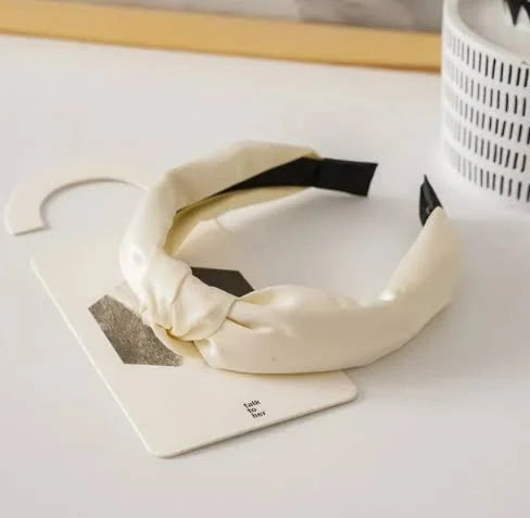 Satin Top Knot Headband