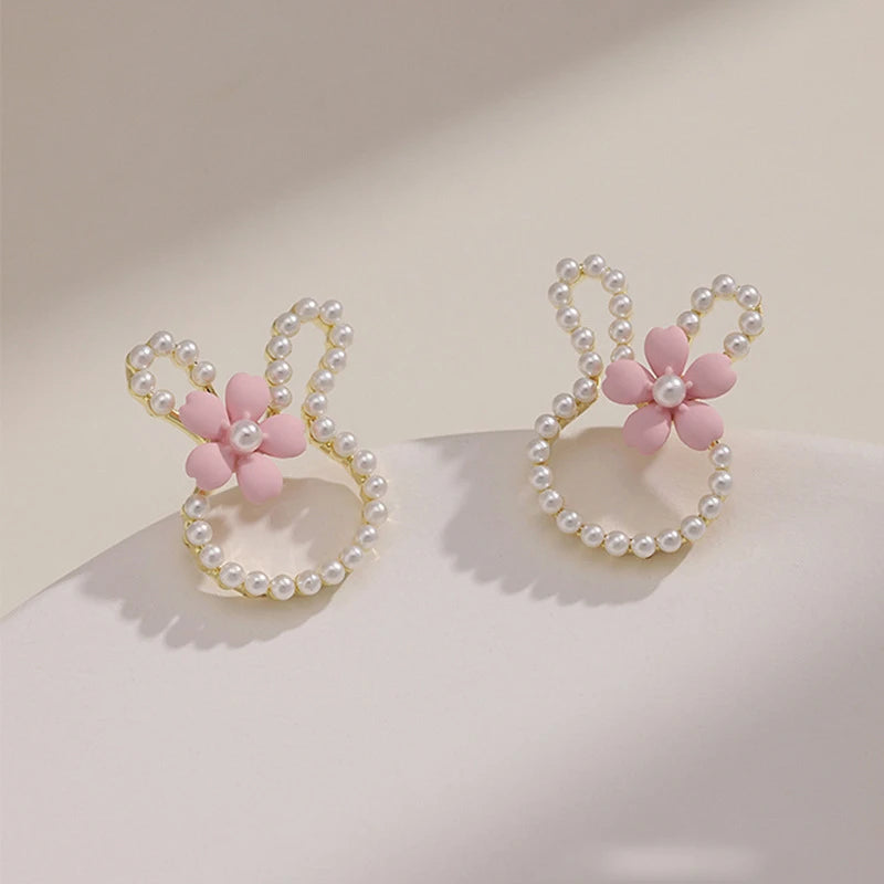 Pearl Bunny Earrings