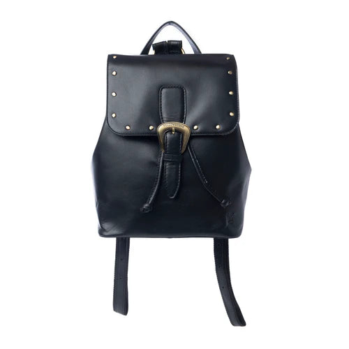 Yellowstone Longhorn Studded Leather Backpack